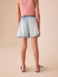 Mid Blue Denim Shorts