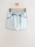 Light Blue Denim Skort