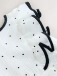 Cream Spot Ruffle Sleeve Occasion Dress