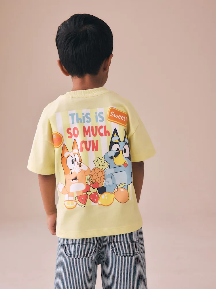 Yellow Bluey Short Sleeve T-Shirt