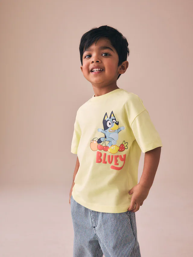 Yellow Bluey Short Sleeve T-Shirt