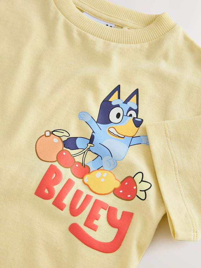 Yellow Bluey Short Sleeve T-Shirt