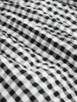 Black/ White Gingham Check Pullon Shorts