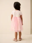 Rainbow Spot Mesh Skirt Dress