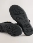Black Matt Standard Fit (F) Bow Mary Jane School Shoes