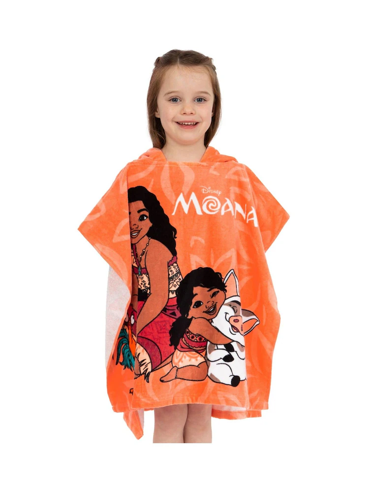 Character Orange Moana 2 Towel 100% Cotton Poncho