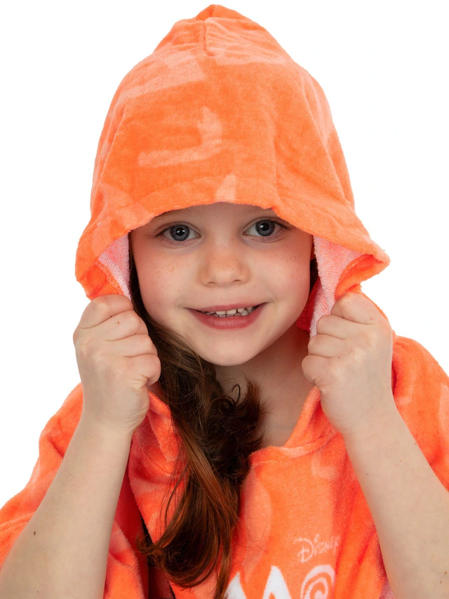 Character Orange Moana 2 Towel 100% Cotton Poncho