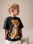 Charcoal Grey Lion King Short Sleeve T-Shirt