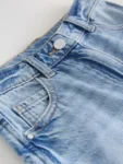 Mid Blue Regular Length Jort Shorts