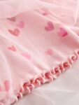Pink Hearts Mesh Skirt Dress