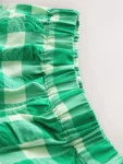 Green Checked Pull on Shorts