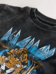 Washed Black Short Sleeve Band Graphic T-Shirt