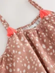 Bambi Animal Print Strappy Playsuit