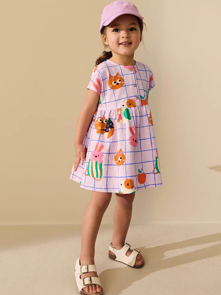 Pink Pets Jersey Dress
