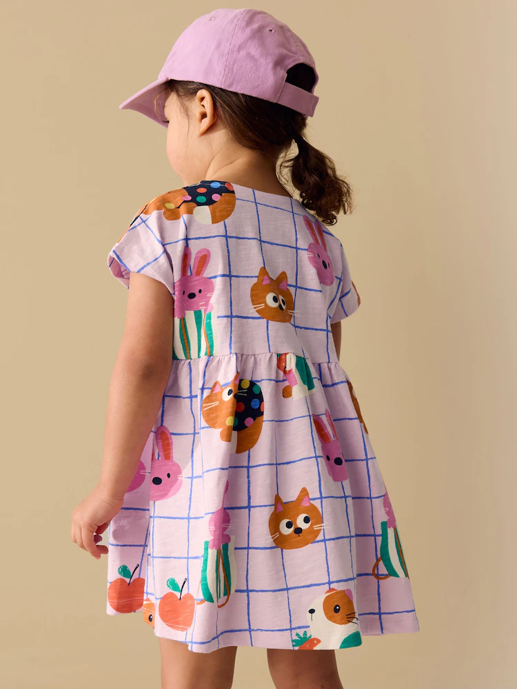 Pink Pets Jersey Dress