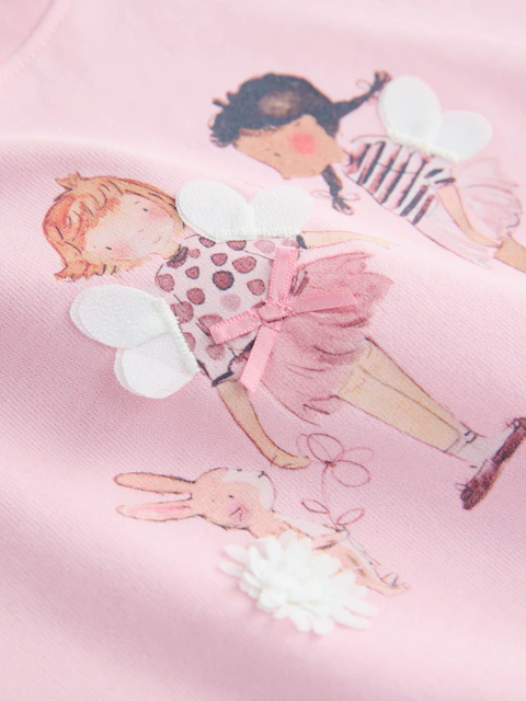 Pink Fairy T-Shirt and Cycle Shorts Set