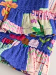 Red Peplum Vest and Shorts Set