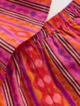 Multi Stripe Crochet Top And Short Set
