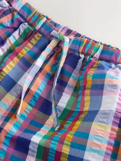 Multicoloured Check Pullon Shorts