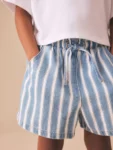 Blue/White Stripe Shorts