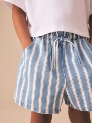 Blue/White Stripe Shorts