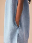 Light Wash Denim Strappy Playsuit