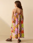 Palm Print Strappy Playsuit