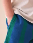 Blue/Green Stripe Textured Shorts (3mths-7yrs)