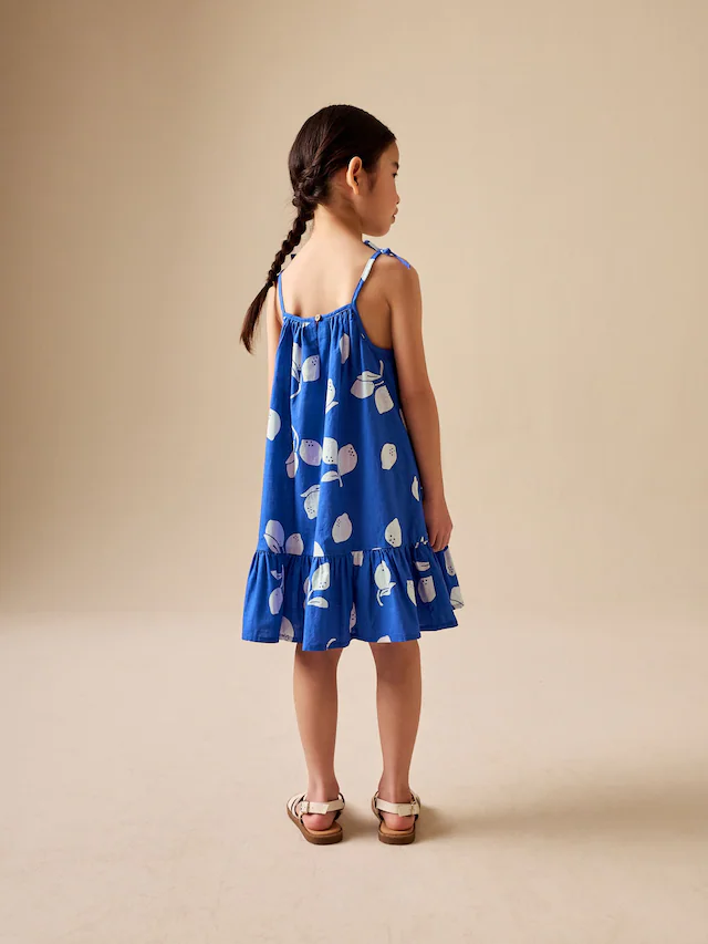 Cobalt Blue Angel Sleeve Dress