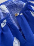 Cobalt Blue Angel Sleeve Dress