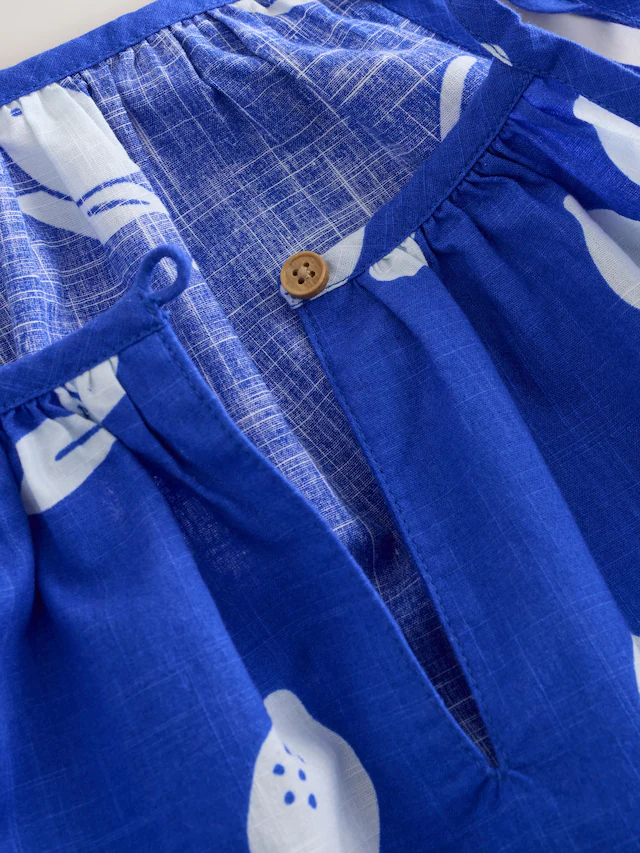 Cobalt Blue Angel Sleeve Dress