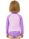 Character Purple Peppa Pig Two Piece Swimsuit Rash Vest