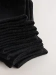 Black 7 Pack Cotton Rich Trainer Socks