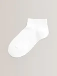 White 7 Pack Cotton Rich Trainer Socks