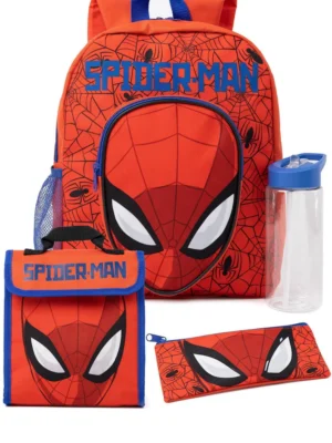 Vanilla Underground Red Spiderman Licensing 4 Piece Backpack Set