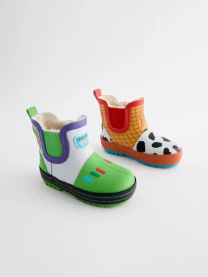 Ochre Yellow Toy Story Warm Lined Ankle Wellies