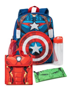 Vanilla Underground Blue Marvel Boys 4 Piece Backpack Set