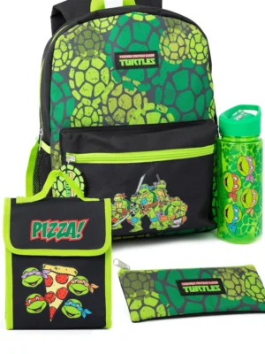 Vanilla Underground Green Ninja Turtles Tmnt Backpack Set