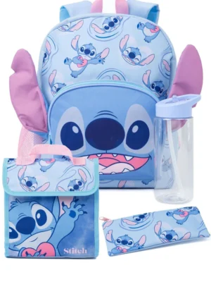 Vanilla Underground Blue Disney Unisex Kids Lilo And Stitch 4 Piece Backpack Set