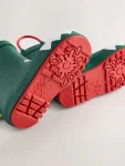 Green Crocodile Handle Pull On Wellies