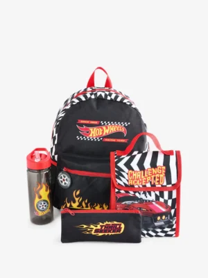 Vanilla Underground Black Hot Wheels 4 Piece Backpack Set
