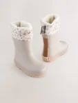 Brown Printed Character Thinsulate Lined Cuff Wellies