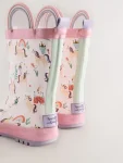 Pink Unicorn Handle Wellies
