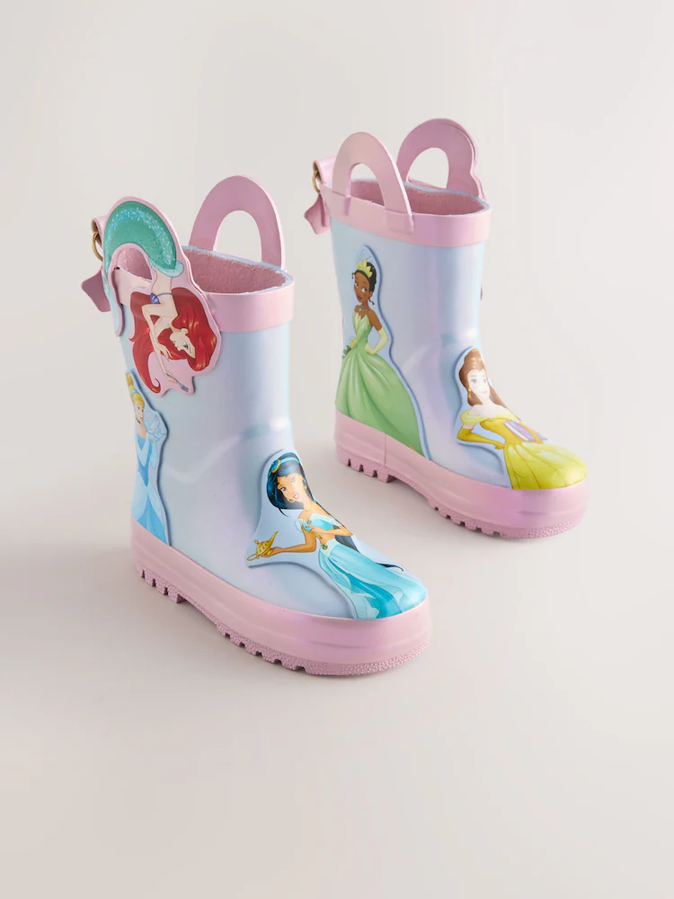Blue/Pink Disney Princess Handle Wellies