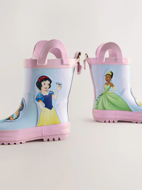 Blue/Pink Disney Princess Handle Wellies