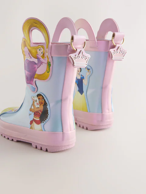 Blue/Pink Disney Princess Handle Wellies
