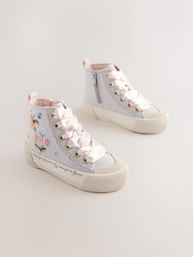 Lilac Purple Fairy Standard Fit (F) High Top Trainers