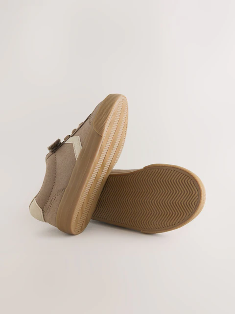 Neutral Brown Standard Fit (F) Touch Fastening Elastic Lace