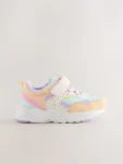 Multi Bright Standard Fit (F) Elastic Lace Touch Fasten Trainers