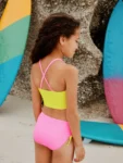 Pink/Lime Macrame Bikini